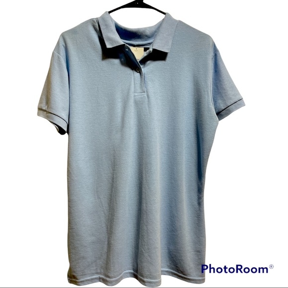1~Gildan Dry Blend Polo Shirt School Uniform Large 35%Cotton & 65%Polyester - Picture 1 of 9